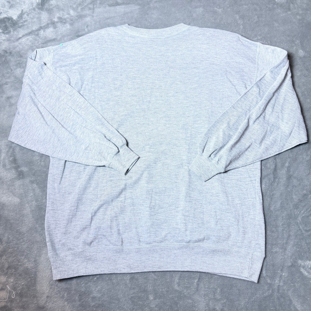 Vintage CA Sport Womens Large Gray Embroidered Shirt 80s 90s Long Sleeve - Picture 2 of 9